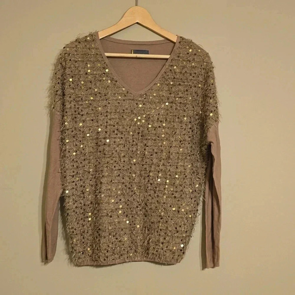 i Jeans by Buffalo | Sweater | Tan w/ accents | Size M - Picture 6 of 9